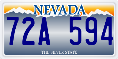 NV license plate 72A594