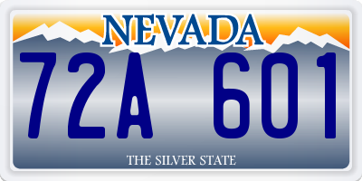 NV license plate 72A601