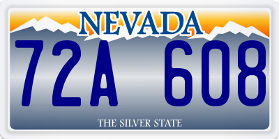 NV license plate 72A608