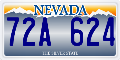 NV license plate 72A624