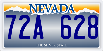 NV license plate 72A628