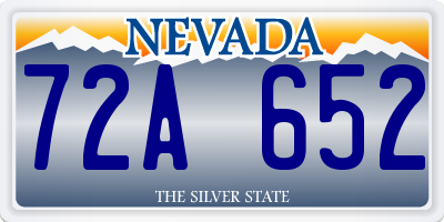 NV license plate 72A652