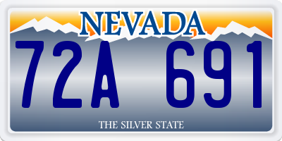 NV license plate 72A691