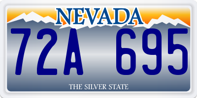 NV license plate 72A695