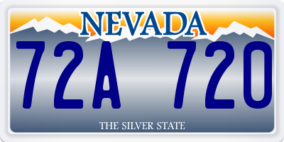 NV license plate 72A720