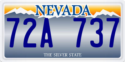 NV license plate 72A737