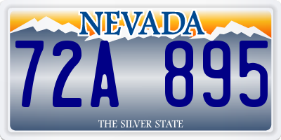 NV license plate 72A895