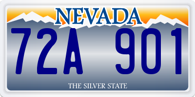 NV license plate 72A901