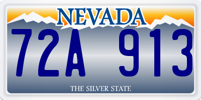 NV license plate 72A913