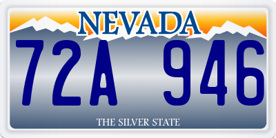 NV license plate 72A946