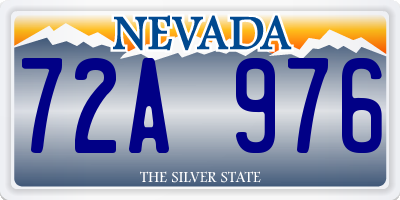 NV license plate 72A976