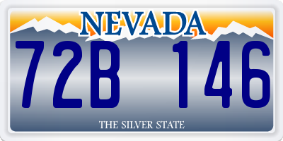 NV license plate 72B146