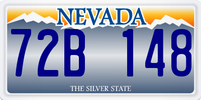 NV license plate 72B148