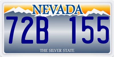 NV license plate 72B155