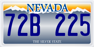 NV license plate 72B225