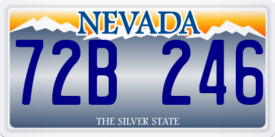 NV license plate 72B246