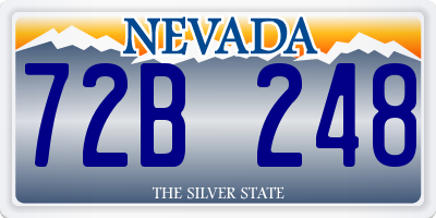 NV license plate 72B248