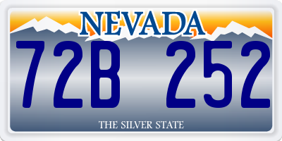 NV license plate 72B252