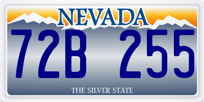 NV license plate 72B255