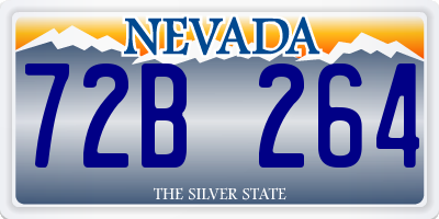 NV license plate 72B264