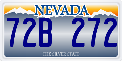 NV license plate 72B272