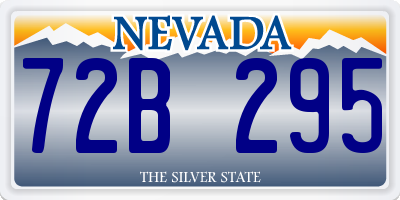 NV license plate 72B295