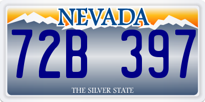 NV license plate 72B397