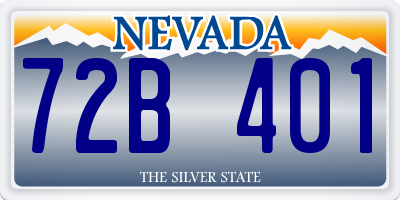 NV license plate 72B401
