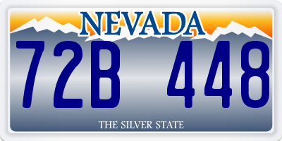 NV license plate 72B448