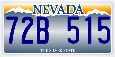 NV license plate 72B515