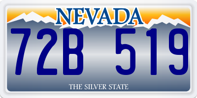 NV license plate 72B519