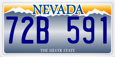 NV license plate 72B591