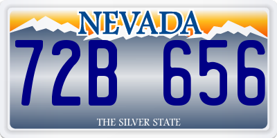 NV license plate 72B656