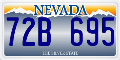 NV license plate 72B695