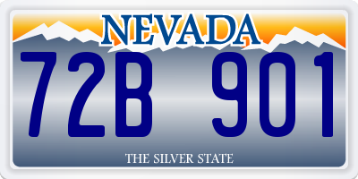 NV license plate 72B901