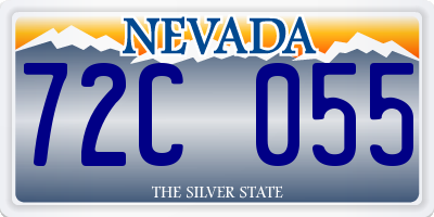 NV license plate 72C055