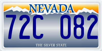 NV license plate 72C082