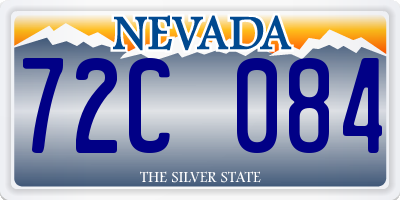 NV license plate 72C084