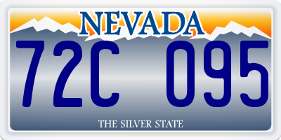 NV license plate 72C095