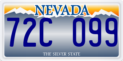 NV license plate 72C099