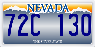 NV license plate 72C130