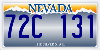 NV license plate 72C131
