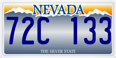 NV license plate 72C133