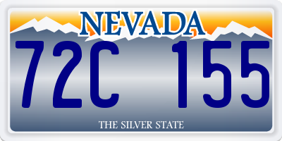 NV license plate 72C155