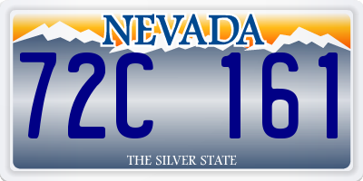 NV license plate 72C161