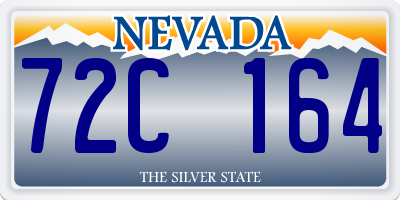 NV license plate 72C164
