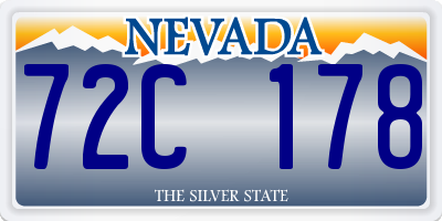 NV license plate 72C178