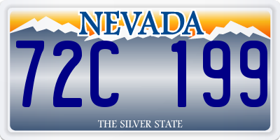 NV license plate 72C199
