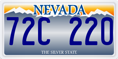 NV license plate 72C220