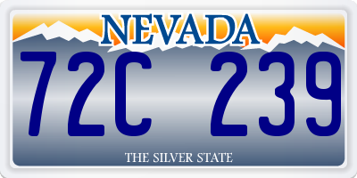 NV license plate 72C239